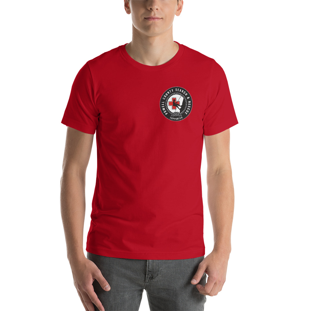 Powell County SAR Front Logo Unisex TShirt Powell County Search & Rescue